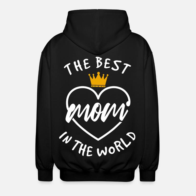 Die beste Mutter der Welt - Unisex Kapuzenjacke - Schwarz