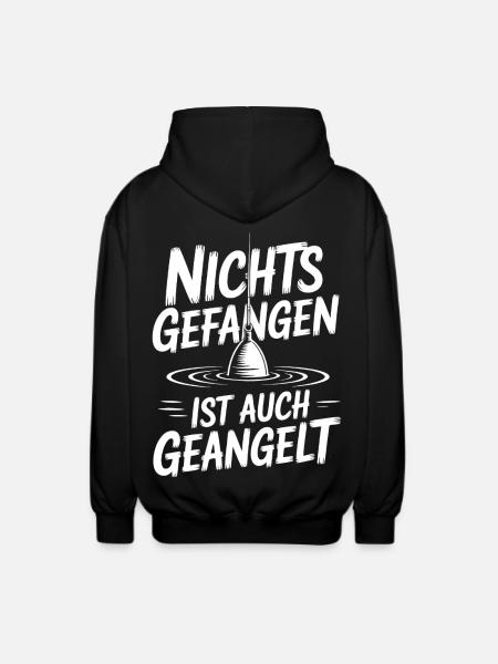 Angeln Humor Shirt - Unisex Kapuzenjacke - Schwarz