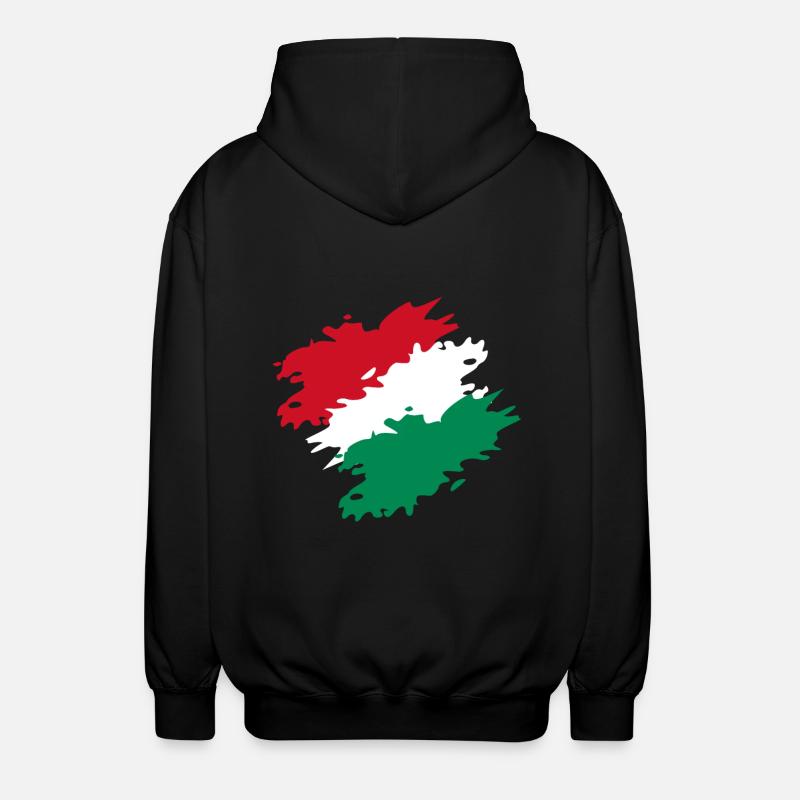 Ungarn - Unisex Kapuzenjacke - Schwarz