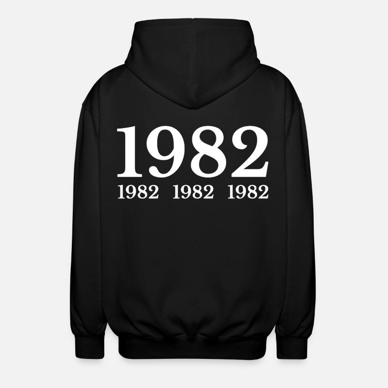 1982 - Unisex Hooded Jacket - black