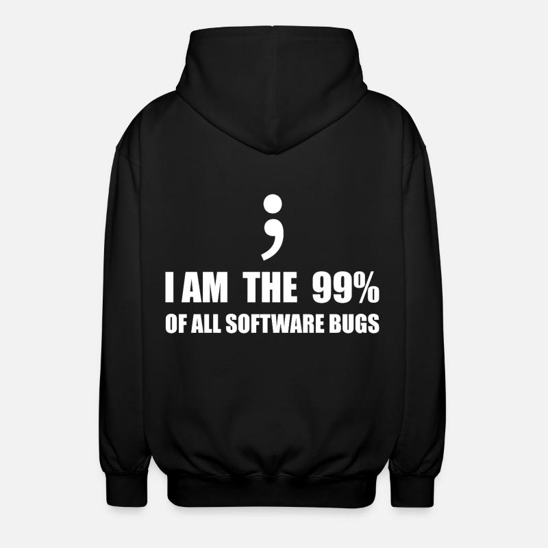 Computer Scientist Programmer - Unisex Hooded Jacket - black