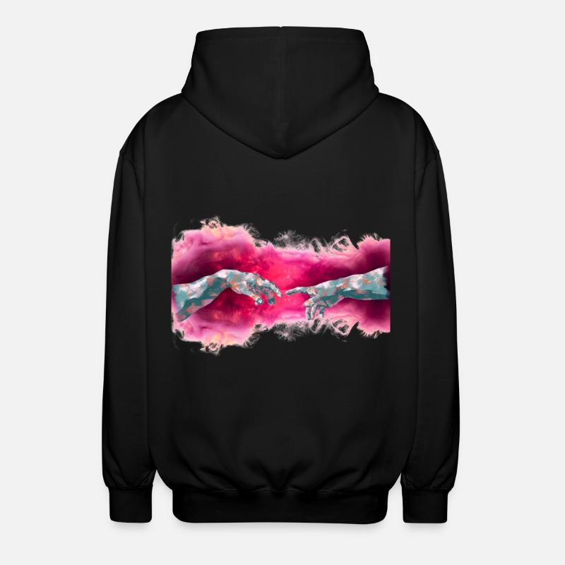 Moderne Kunst Michelangelo - Unisex Kapuzenjacke - Schwarz