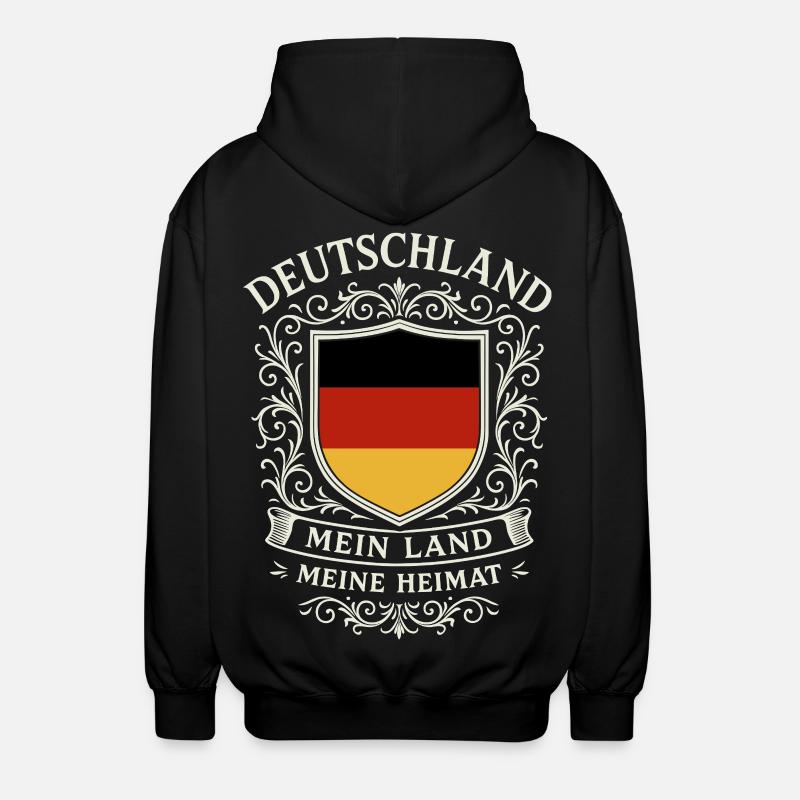Allemagne - Mon pays - Ma maison - Veste à capuche unisexe - noir