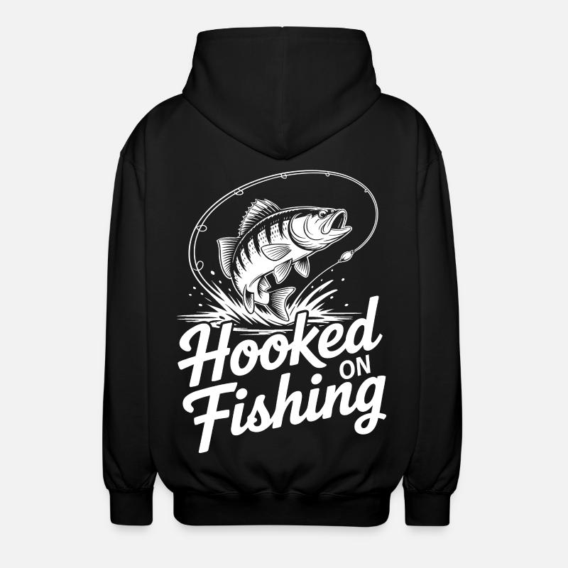 Accroché au saut de poisson - Veste à capuche unisexe - noir