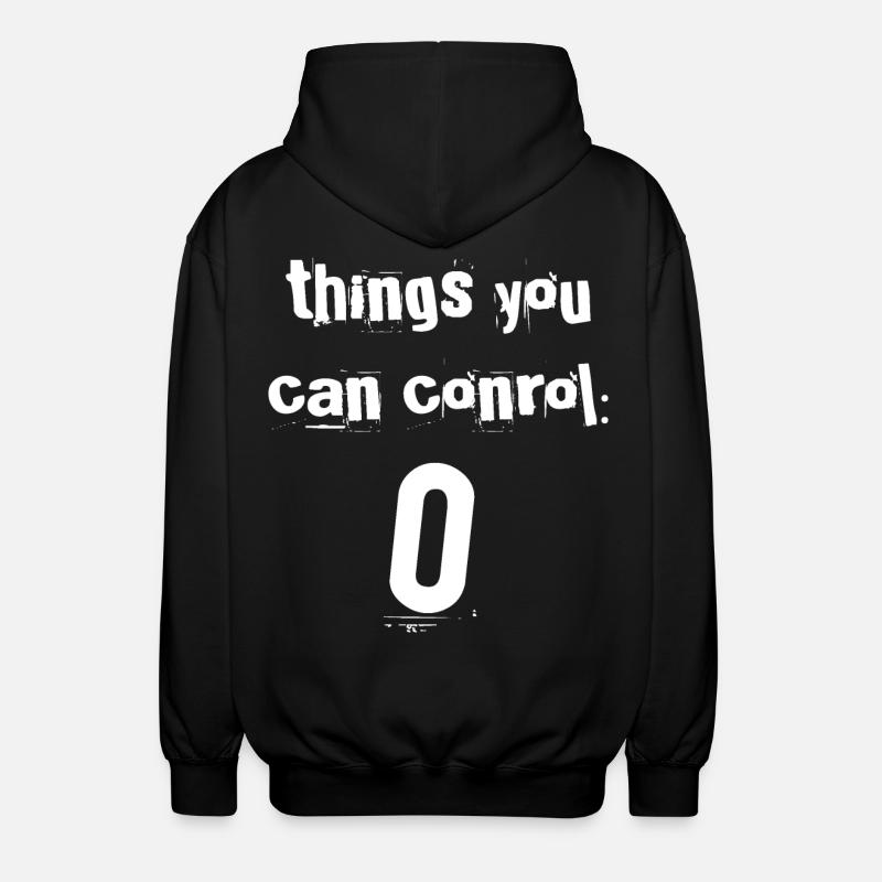 Null Kontrolle - Unisex Kapuzenjacke - Schwarz