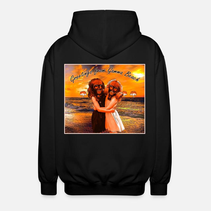 Irradiated beach Gamma Beach - Unisex Hooded Jacket - black