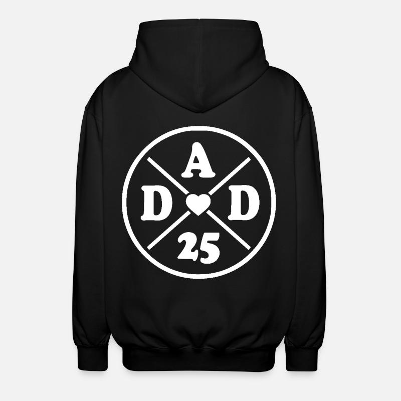 Dad 2025 - Unisex Kapuzenjacke - Schwarz