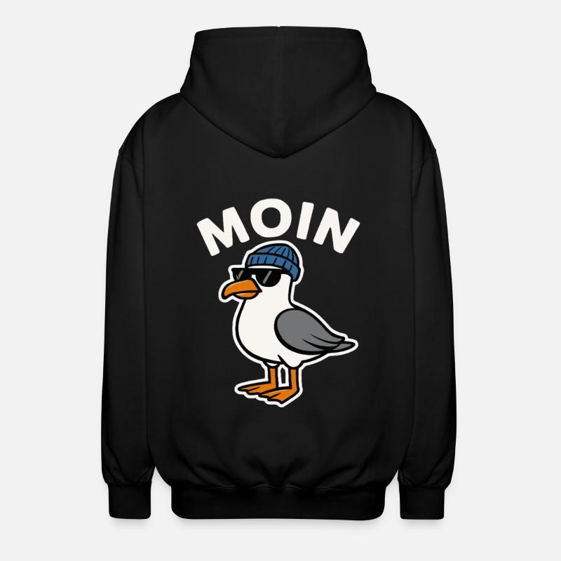 Moin Seagull - Veste à capuche unisexe - noir