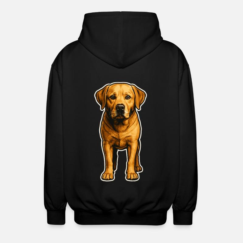 Chien loyal – Labrador - Veste à capuche unisexe - noir