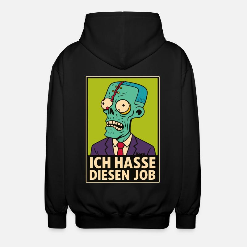 Zombie i kostym hatar sitt jobb - Luvjacka unisex - svart