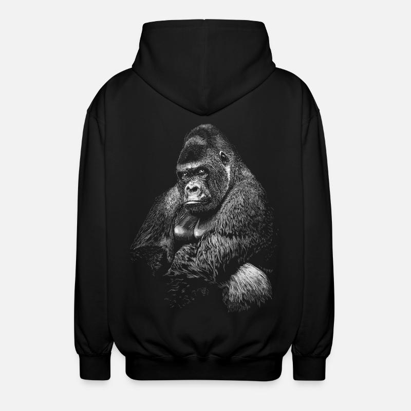 Gorilla - Veste à capuche unisexe - noir