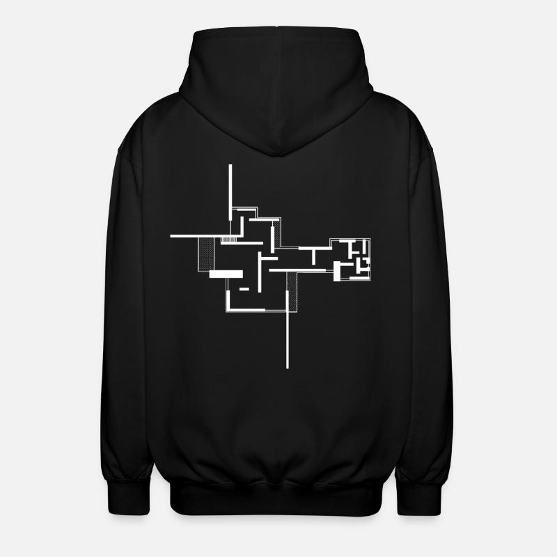 architecture - Veste à capuche unisexe - noir