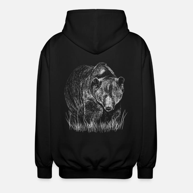 Bear - Veste à capuche unisexe - noir