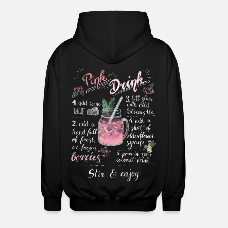 Pink Drink - Unisex Kapuzenjacke - Schwarz