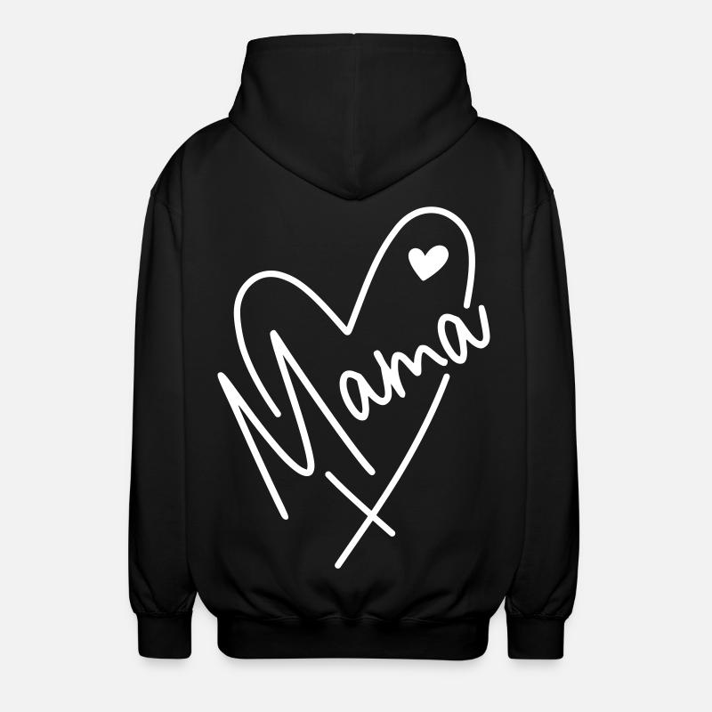 Cœur de maman - Veste à capuche unisexe - noir
