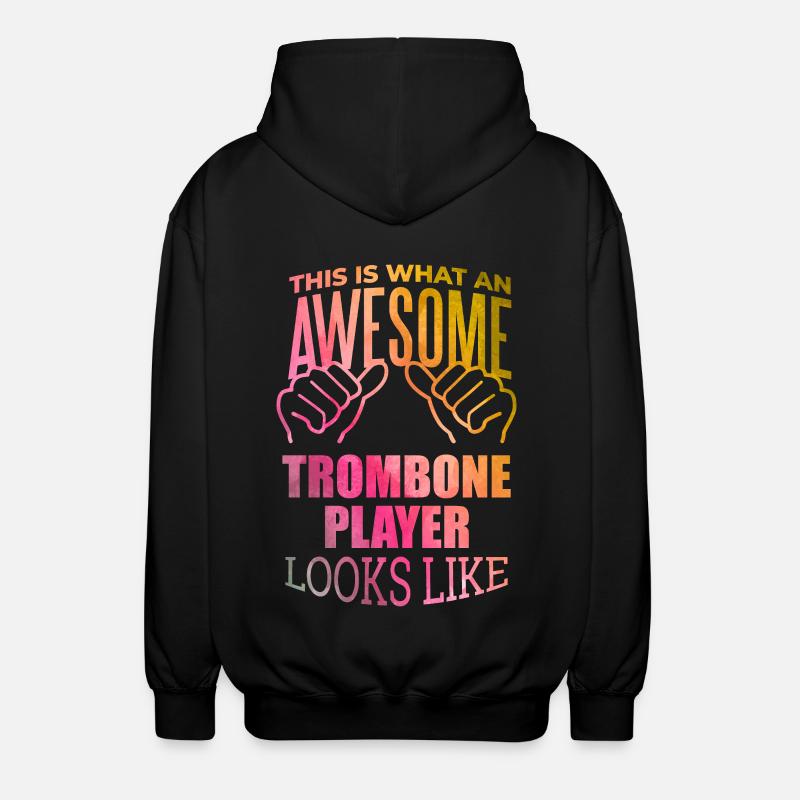 trombone - Veste à capuche unisexe - noir