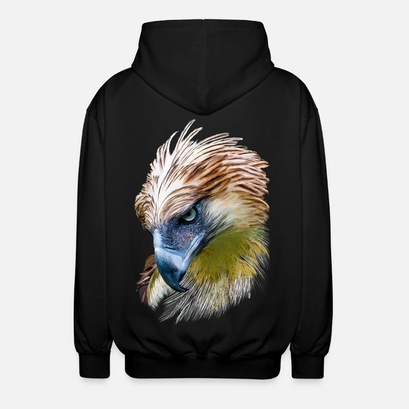 Adler - Unisex Kapuzenjacke - Schwarz