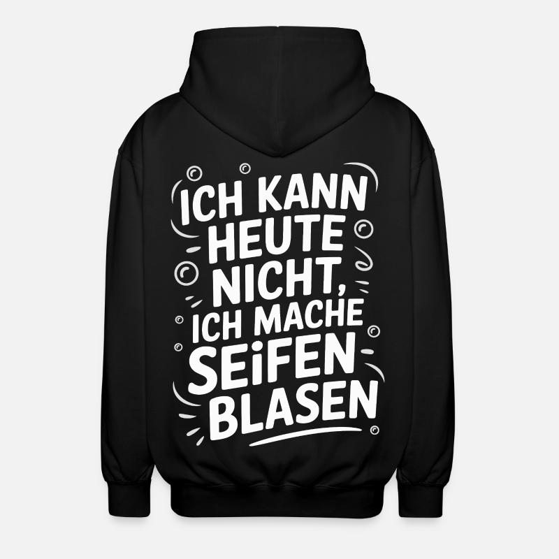Conception motivante avec police manuscrite - Veste à capuche unisexe - noir