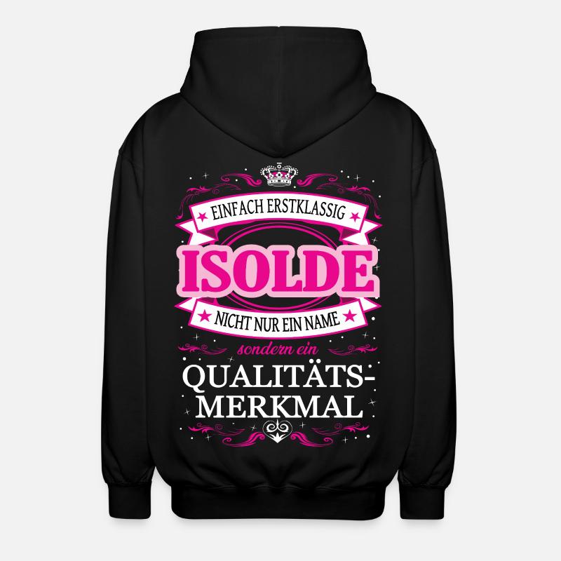 Quality feature Isolde simply first-class - Unisex Hooded Jacket - black