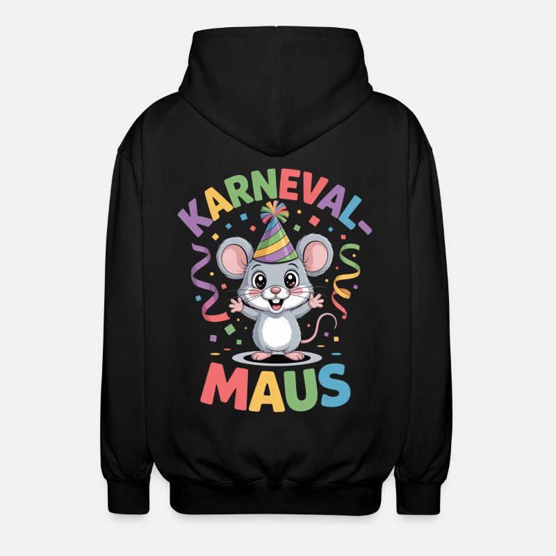 Costume de la souris de carnaval - Veste à capuche unisexe - noir