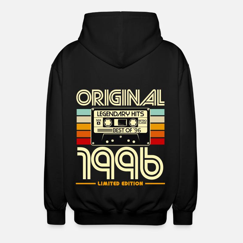 Original 1996 Cassette Limited - Unisex Hooded Jacket - black