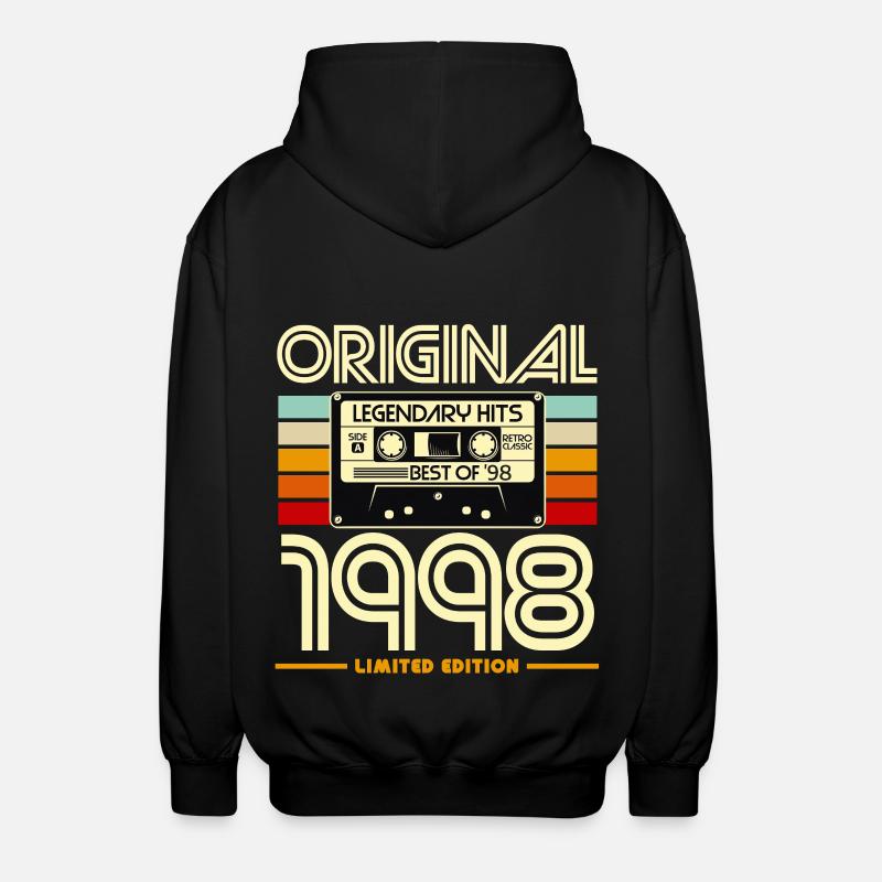Originale Retro-Kassette von 1998 - Unisex Kapuzenjacke - Schwarz