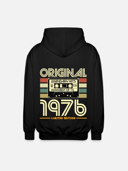 Originalkassette von 1976 - Unisex Kapuzenjacke - Schwarz