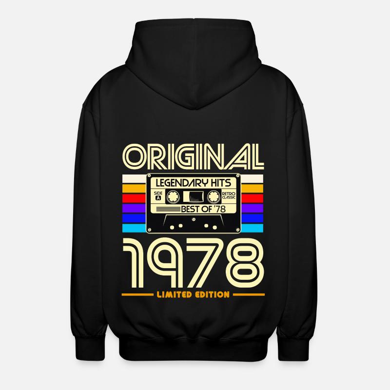 Original 1978 Cassette Retro - Veste à capuche unisexe - noir
