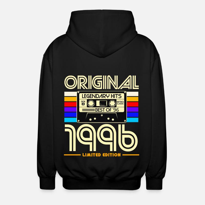 Originalkassette Retro von 1996 - Unisex Kapuzenjacke - Schwarz