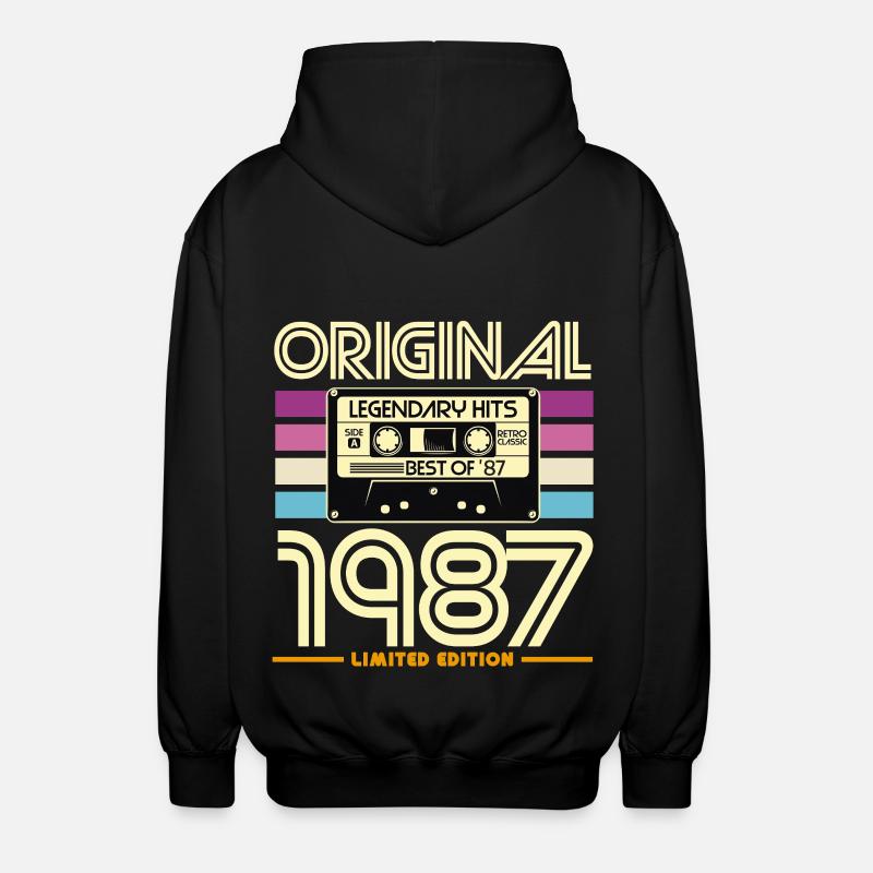 Original 1987 Limited Edition - Unisex Hooded Jacket - black