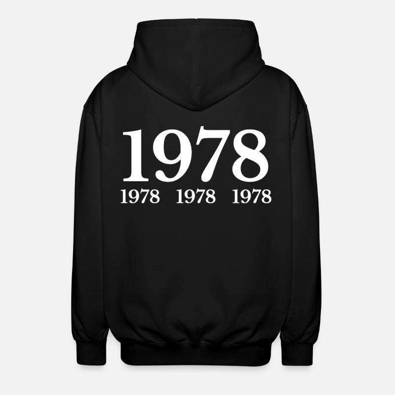 1978 - Veste à capuche unisexe - noir