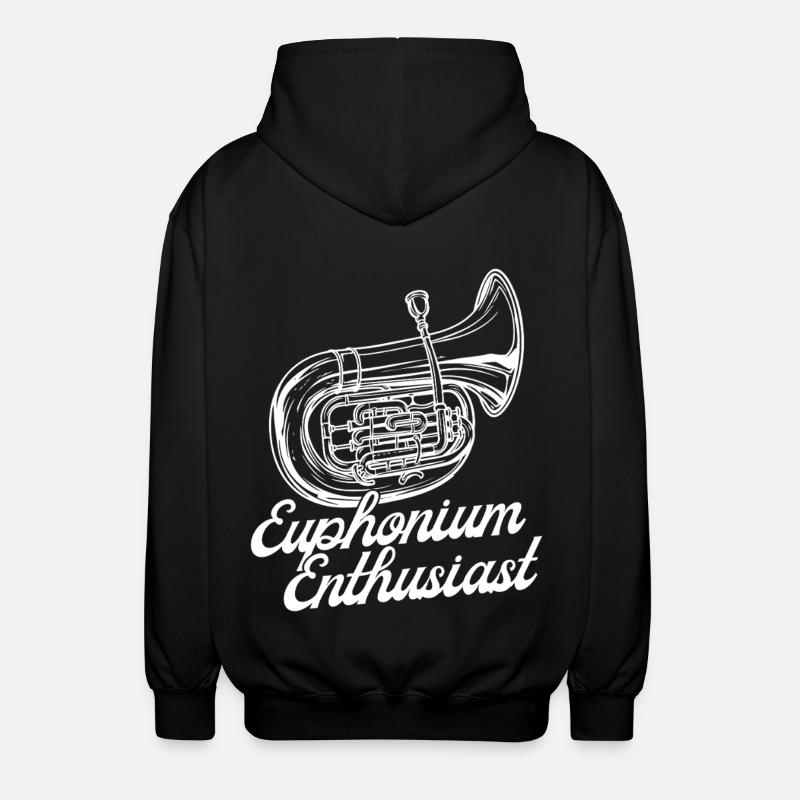 Baryton Passionné Euphonium - Veste à capuche unisexe - noir