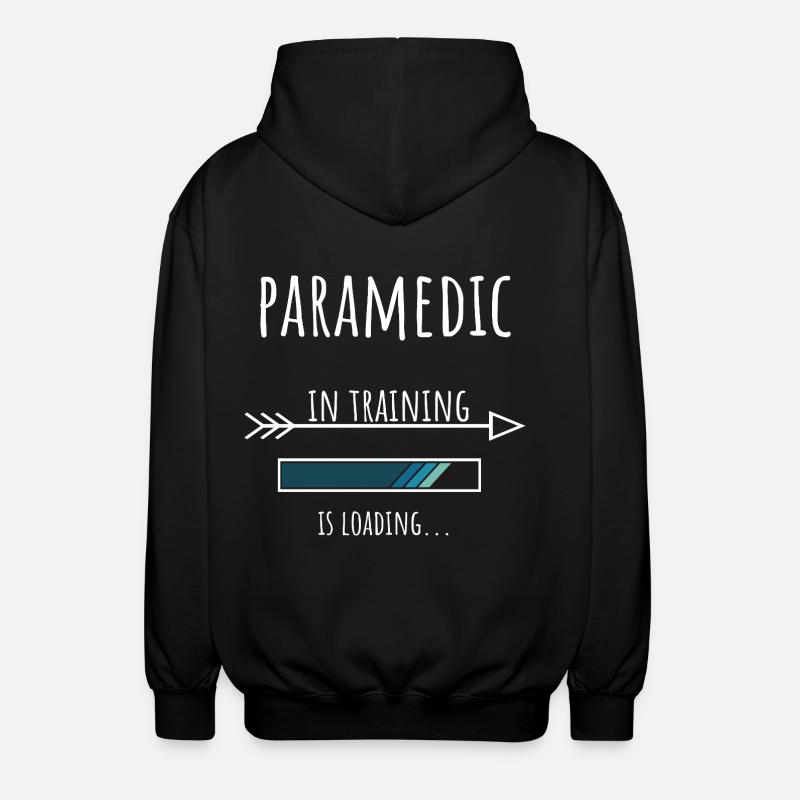 Paramedic in Ausbildung Beruf Geschenk - Unisex Kapuzenjacke - Schwarz