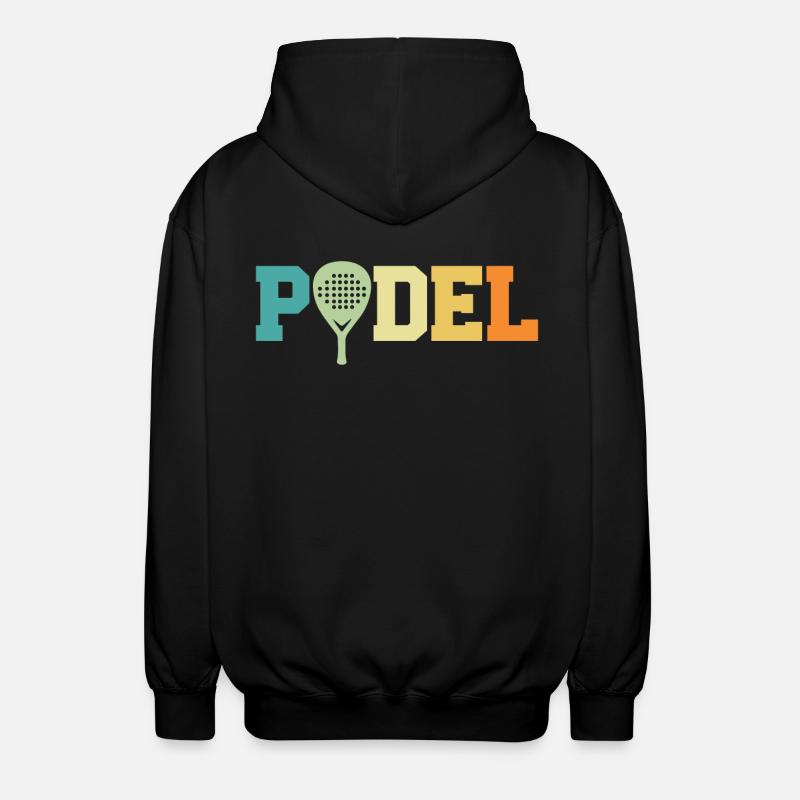 retro padel - Veste à capuche unisexe - noir