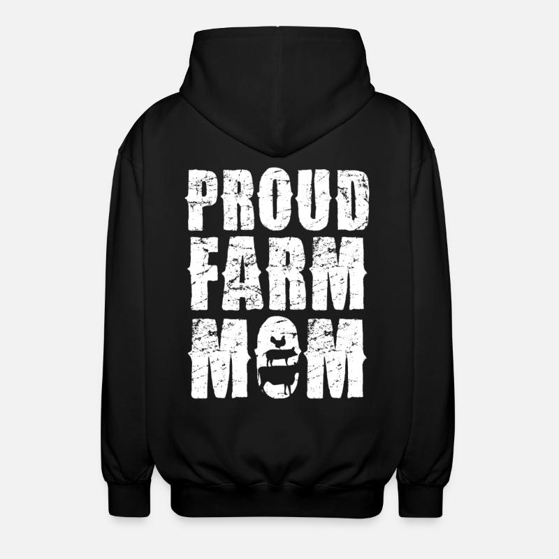 Déclaration de Proud Farm Mama - Veste à capuche unisexe - noir