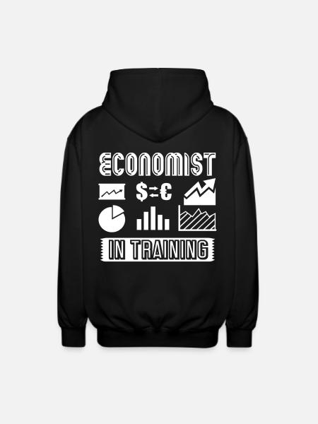Economist In Training - Unisex Hooded Jacket - black