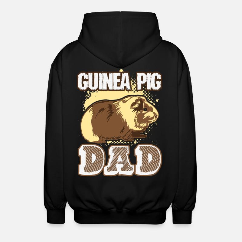 Guinea Pig Dad - Unisex Hooded Jacket - black