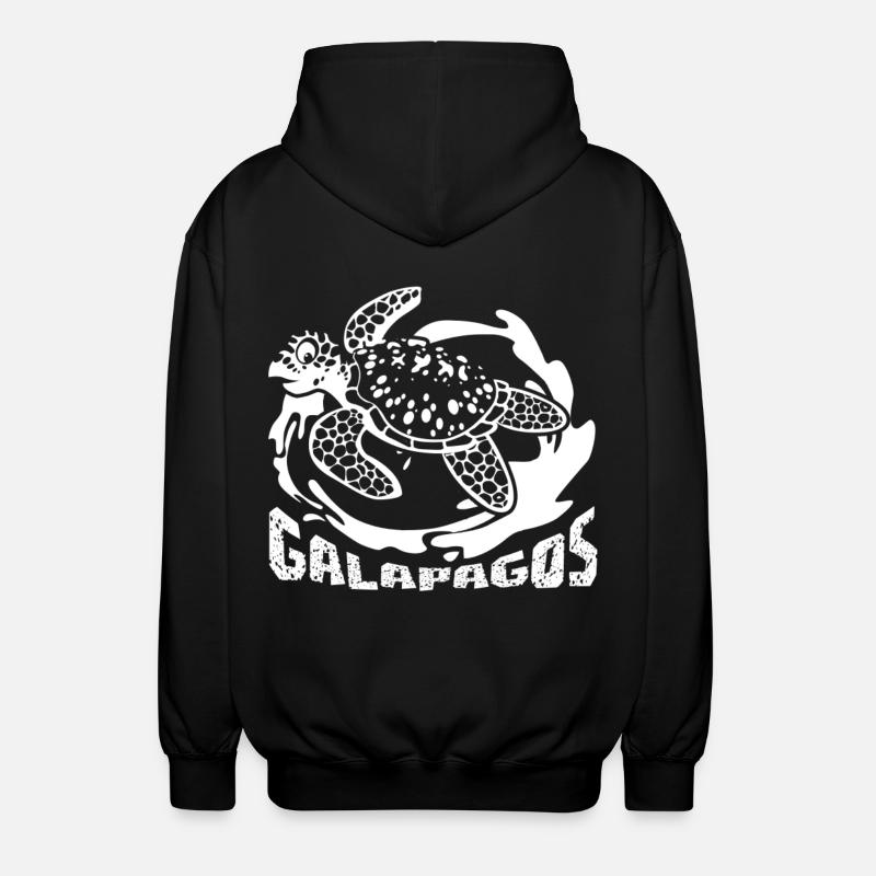Funny Turtle Gifts - Unisex Hooded Jacket - black