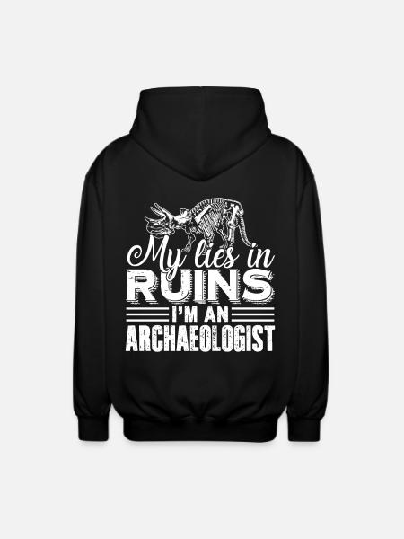 Archaeologist I am An Archaeologist - Unisex Hooded Jacket - black
