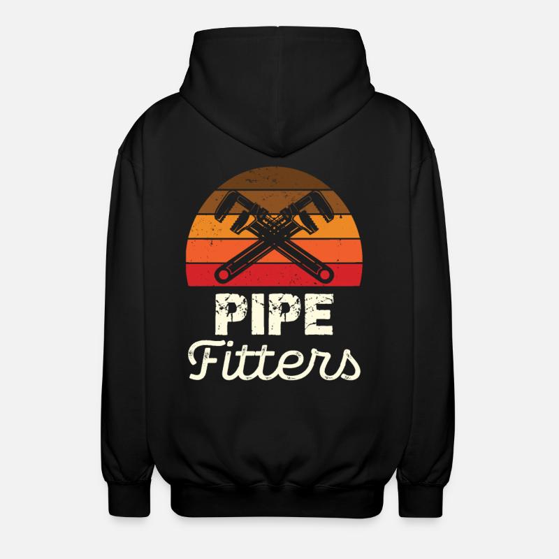 Tuyauteurs Style Rétro Graphique - Veste à capuche unisexe - noir