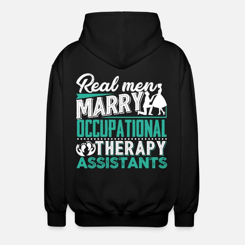 Marry Occupational Therapy Assistants - Unisex Hooded Jacket - black