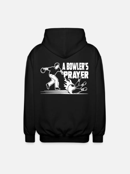 Bowling Bowler's Prayer - Unisex Hooded Jacket - black