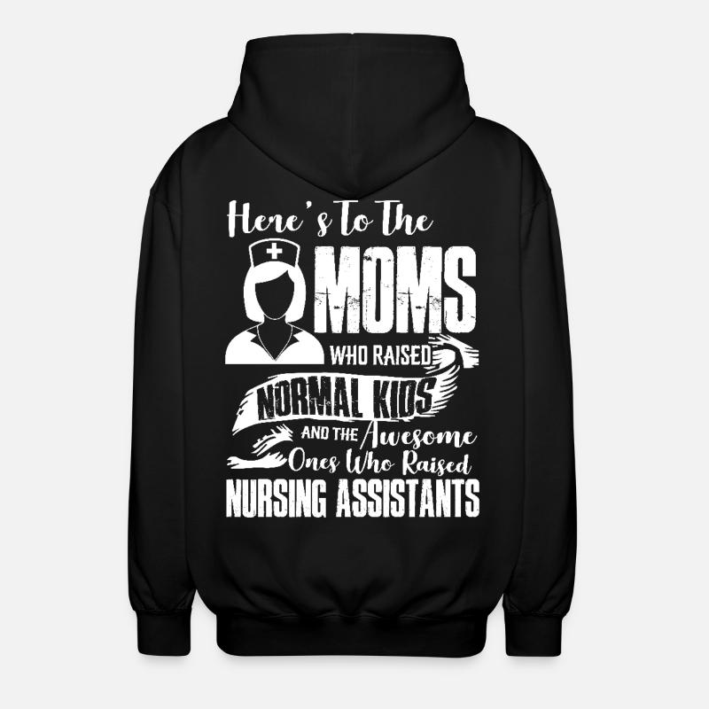 Nursing Assistant Mom - Unisex Hooded Jacket - black