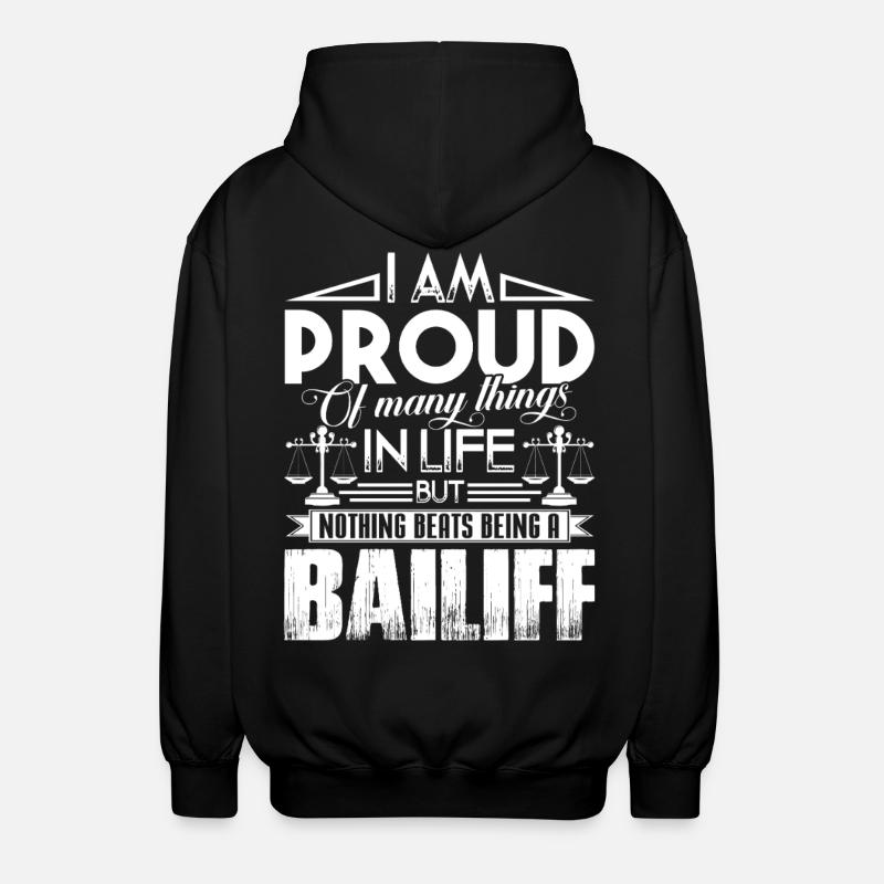 Bailiff Proud Bailiff - Unisex Hooded Jacket - black