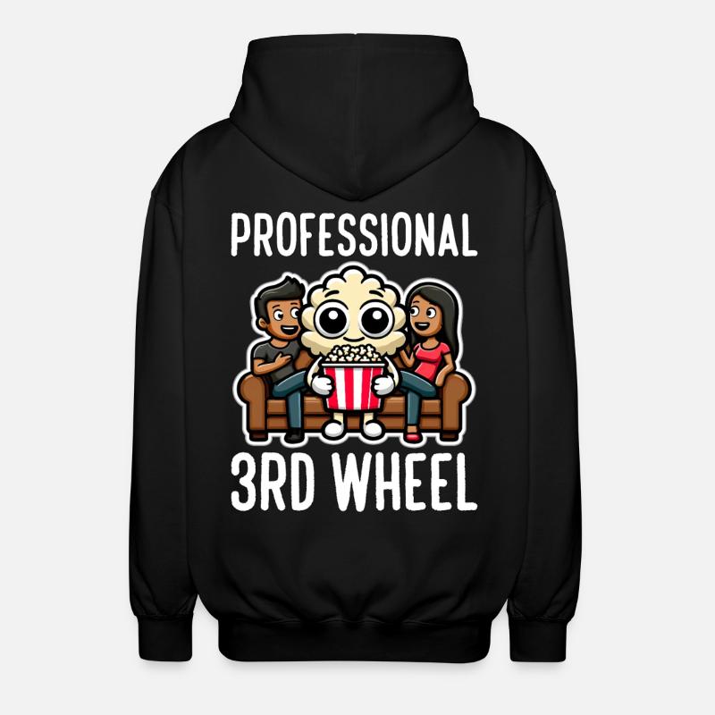 PROFESSIONAL THIRD WHEEL - GIFT - Unisex Hooded Jacket - black
