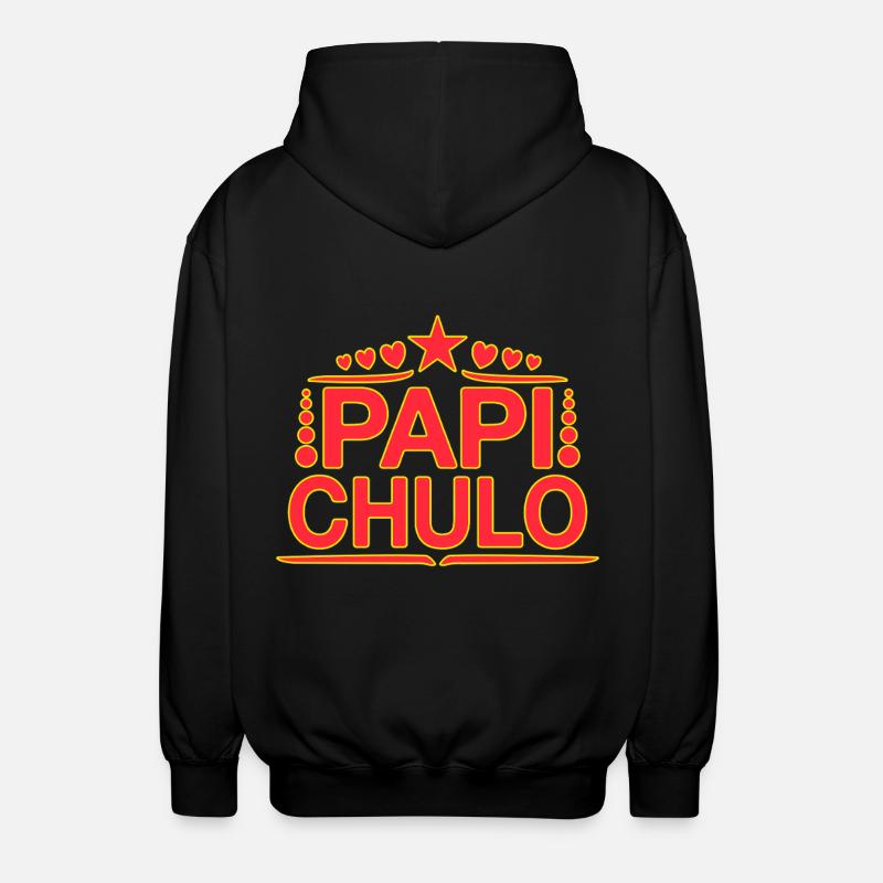 Papi Chulo - Latino Style Design - Unisex Hooded Jacket - black