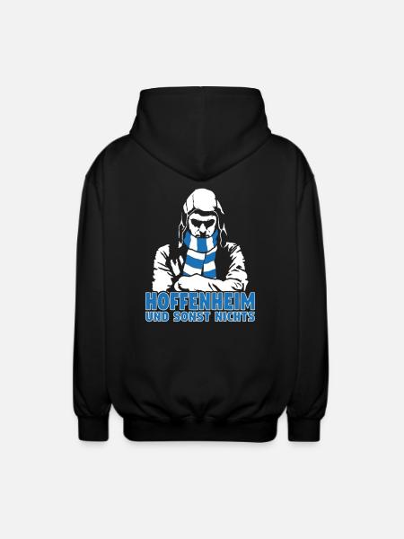 Hoffenheim und sonst nichts - Unisex Kapuzenjacke - Schwarz