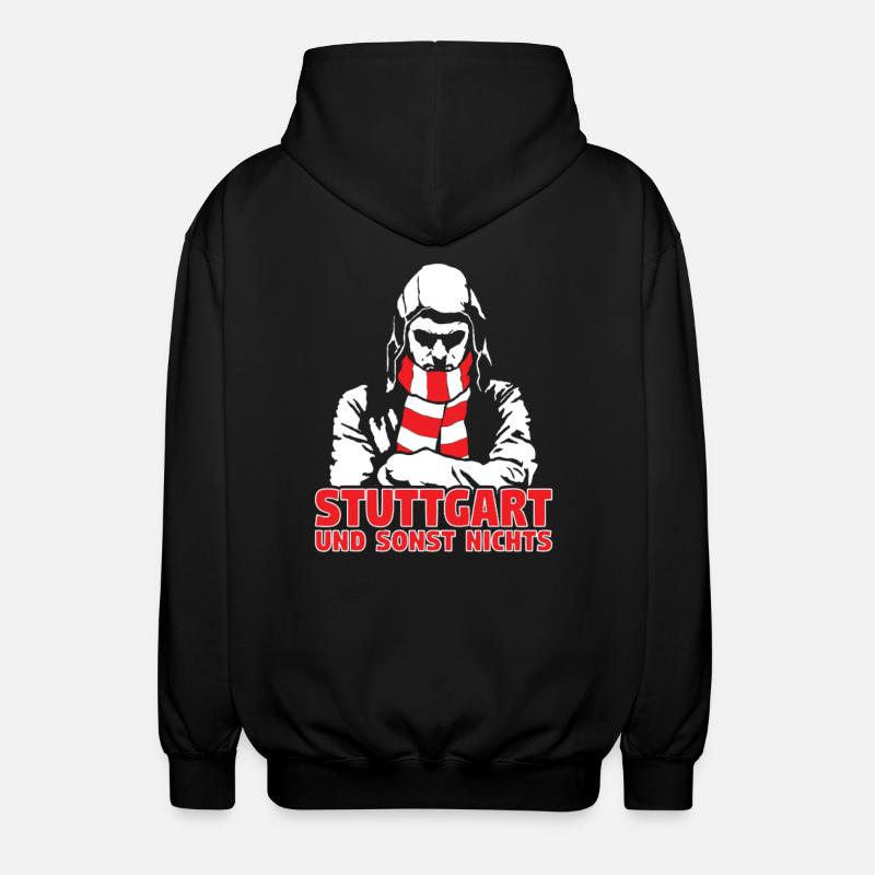 Stuttgart und sonst nichts - Unisex Kapuzenjacke - Schwarz