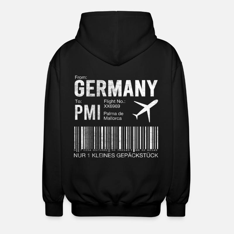 Billet d’avion Palma - Veste à capuche unisexe - noir