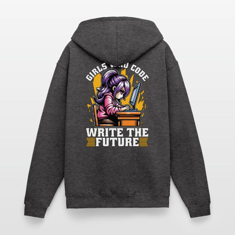 Coder Girls Who Code Write The Future Developer Unisex Kapuzenjacke